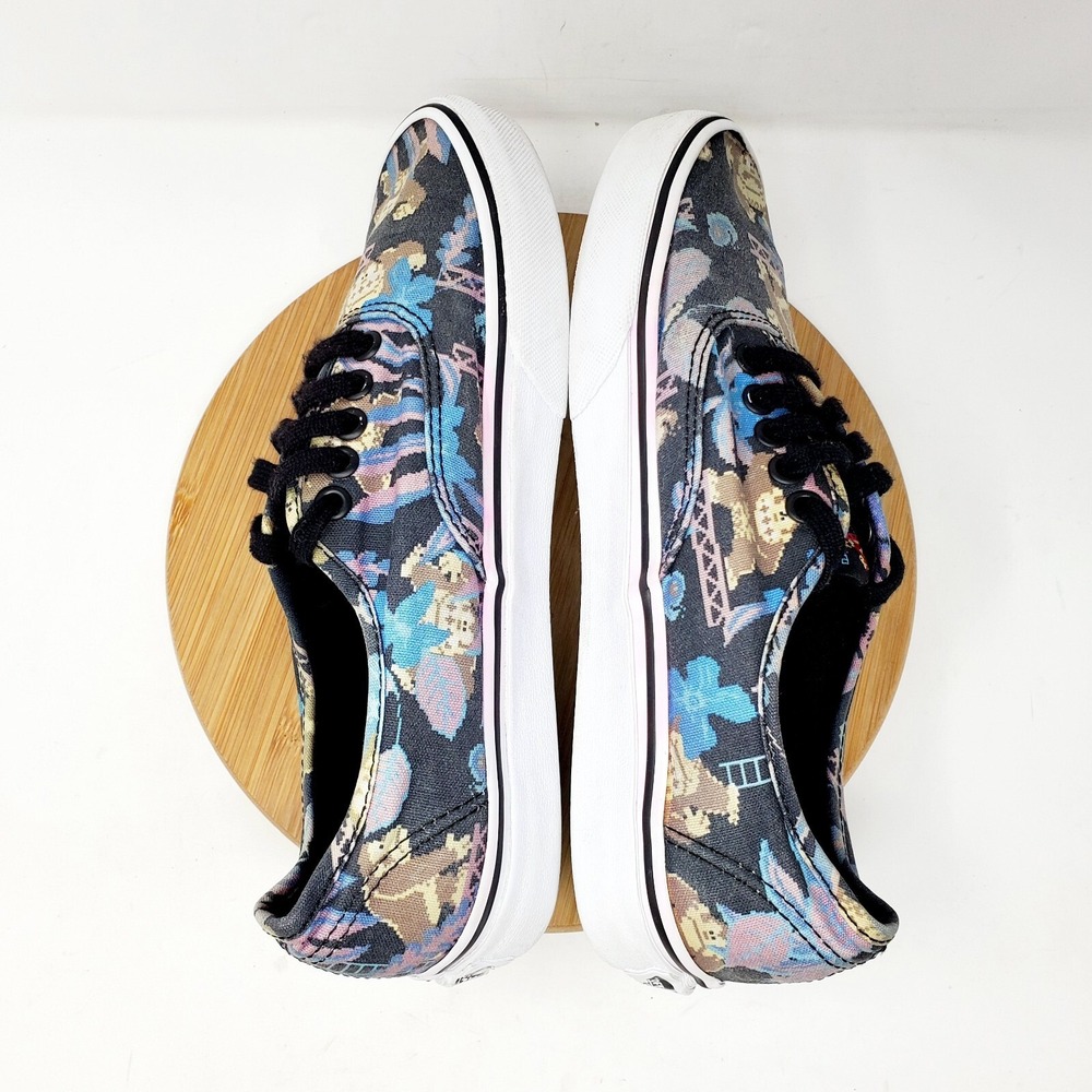 Vans Nintendo Donkey‎ Kong Shoes Womens 8 Low Faded Lace Up Authentic Mens 6.5 - Picture 9 of 16